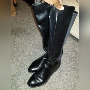 Alfani womens step n flex Pippaa black knee high boots